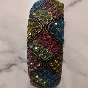 Vibrant Beaded Bracelet with Multicolor Sparkle